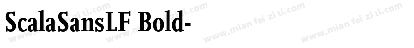ScalaSansLF Bold字体转换